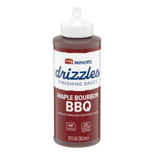 Bottle of Maple Bourbon BBQ Drizzles Finishing Sauce